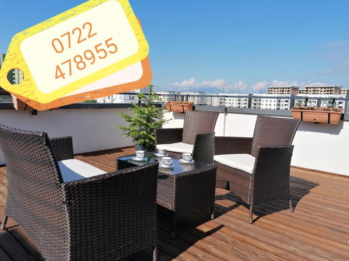 Ama Apartament Cu Terasa 50 Mp & Parcare Braşov Buitenkant foto